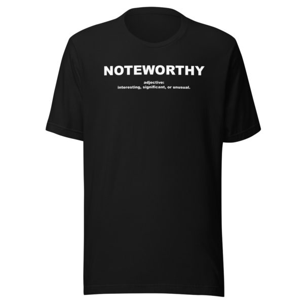 NOTEWORTHY Unisex t-shirt