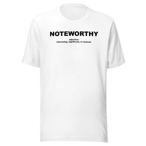 NOTEWORTHY Unisex t-shirt