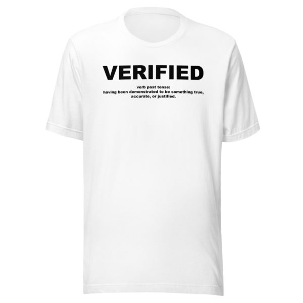 VERIFIED Unisex t-shirt