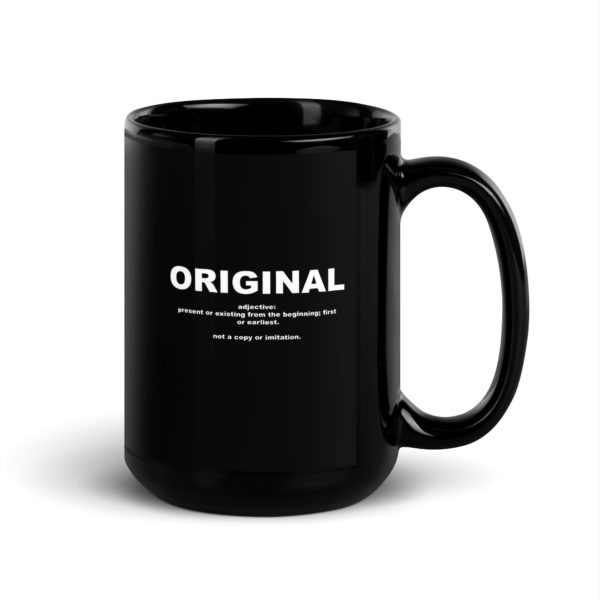 ORIGINAL Black Glossy Mug - Image 5