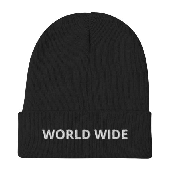 WORLD WIDE Embroidered Beanie