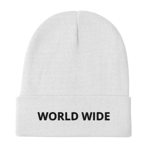 WORLD WIDE Embroidered Beanie