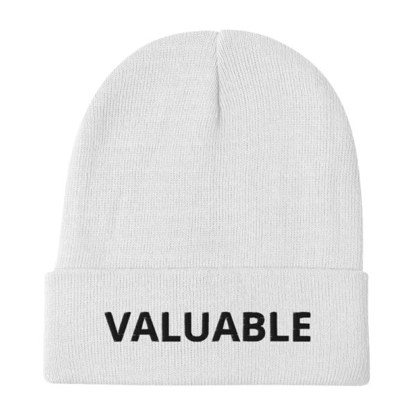 VALUABLE Embroidered Beanie