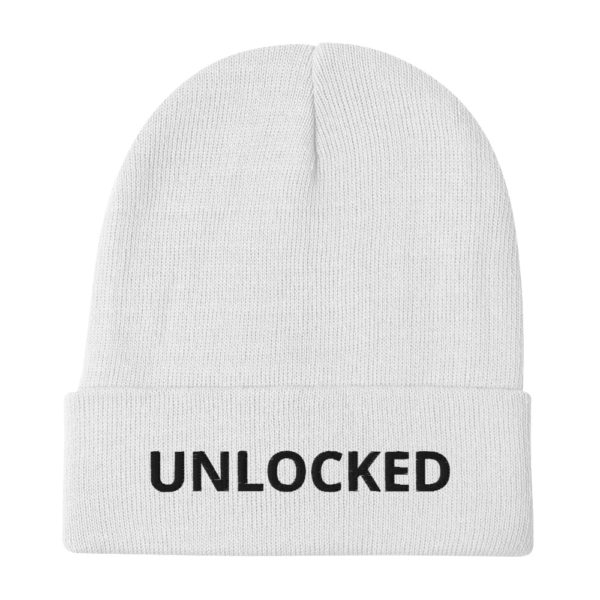 UNLOCKED Embroidered Beanie