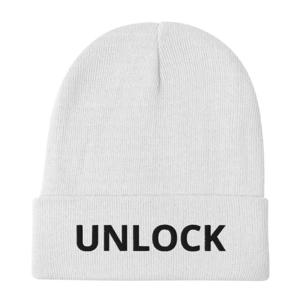 UNLOCK Embroidered Beanie