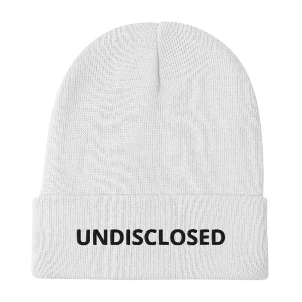 UNDISCLOSED Embroidered Beanie