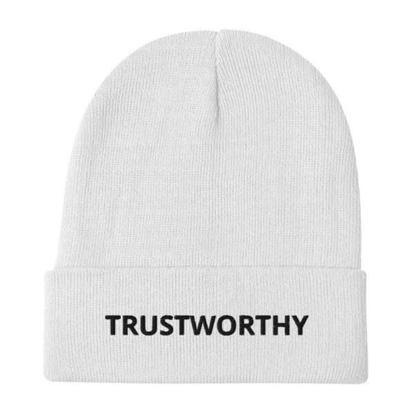 TRUSTWORTHY Embroidered Beanie