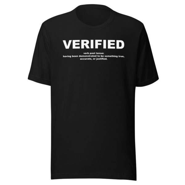 VERIFIED Unisex t-shirt