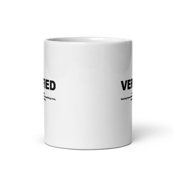 VERIFIED White glossy mug - Image 3