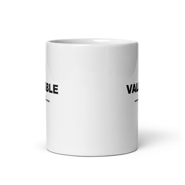 VALUABLE White glossy mug - Image 3