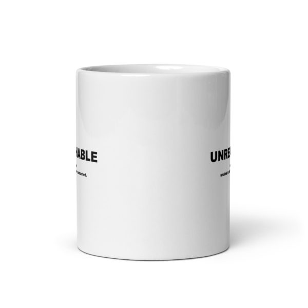 UNREACHABLE White glossy mug - Image 3