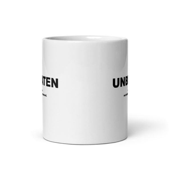 UNBEATEN White glossy mug - Image 3