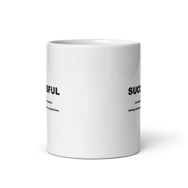 SUCCESSFUL White glossy mug - Image 3