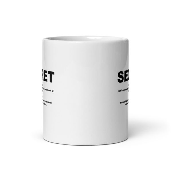 SECRET White glossy mug - Image 3