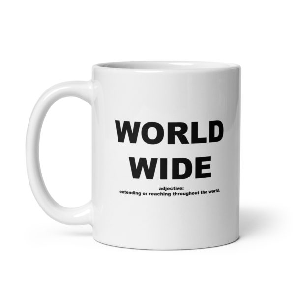 WORLD WIDE White glossy mug - Image 2