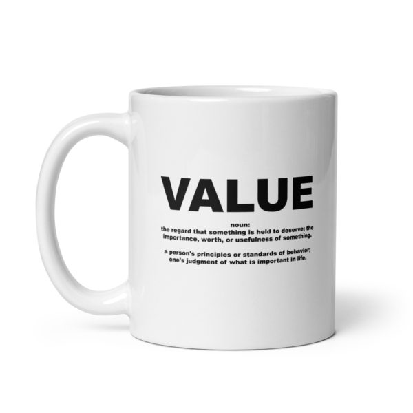 VALUE White glossy mug - Image 2