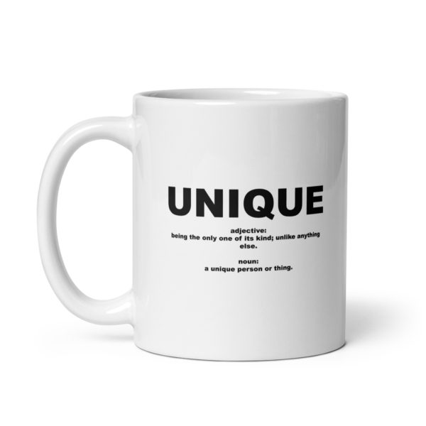 UNIQUE White glossy mug - Image 2