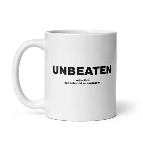 UNBEATEN White glossy mug - Image 2