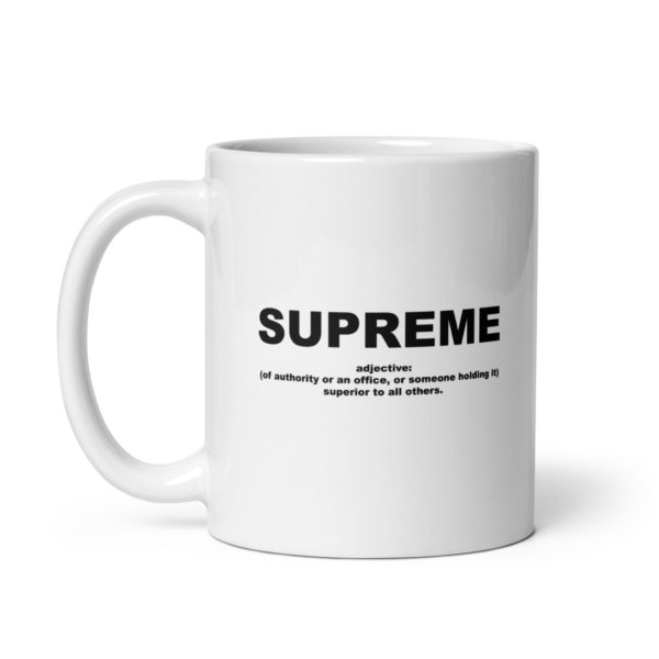 SUPREME White glossy mug - Image 2