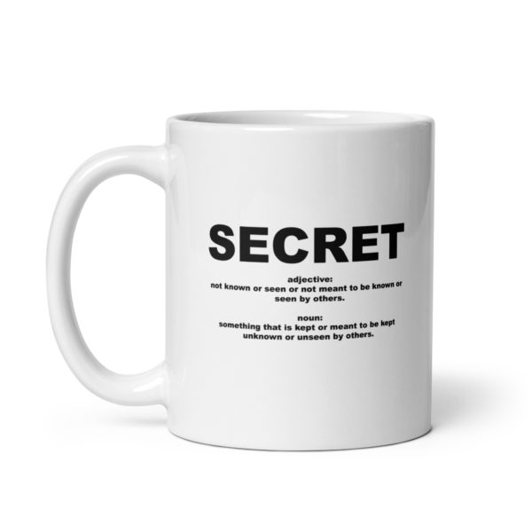 SECRET White glossy mug - Image 2