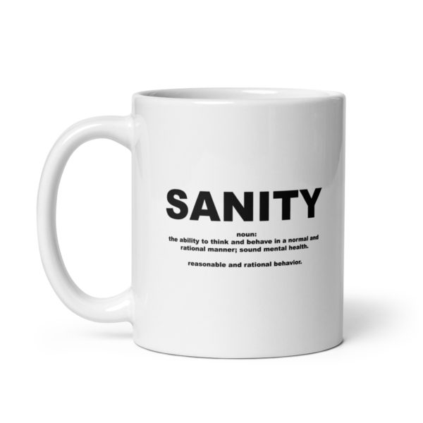 SANITY White glossy mug - Image 2