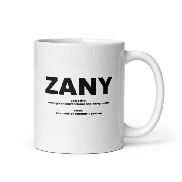 ZANY White glossy mug