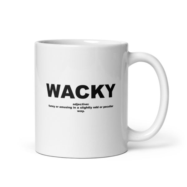 WACKY White glossy mug