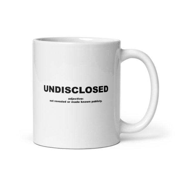 UNDISCLOSED White glossy mug