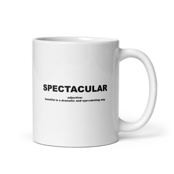 SPECTACULAR White glossy mug