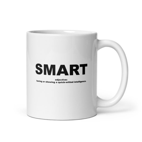 SMART White glossy mug