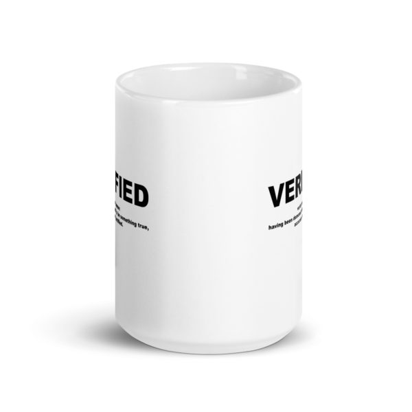 VERIFIED White glossy mug - Image 6