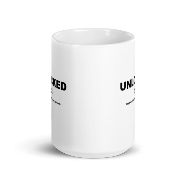 UNLOCKED White glossy mug - Image 6