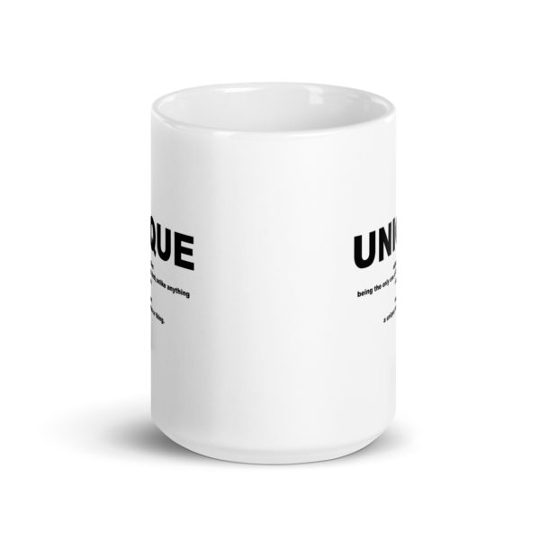 UNIQUE White glossy mug - Image 6