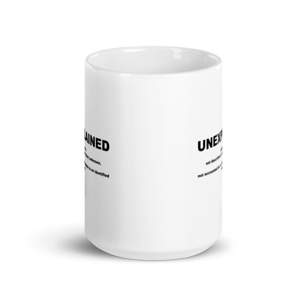 UNEXPLAINED White glossy mug - Image 6