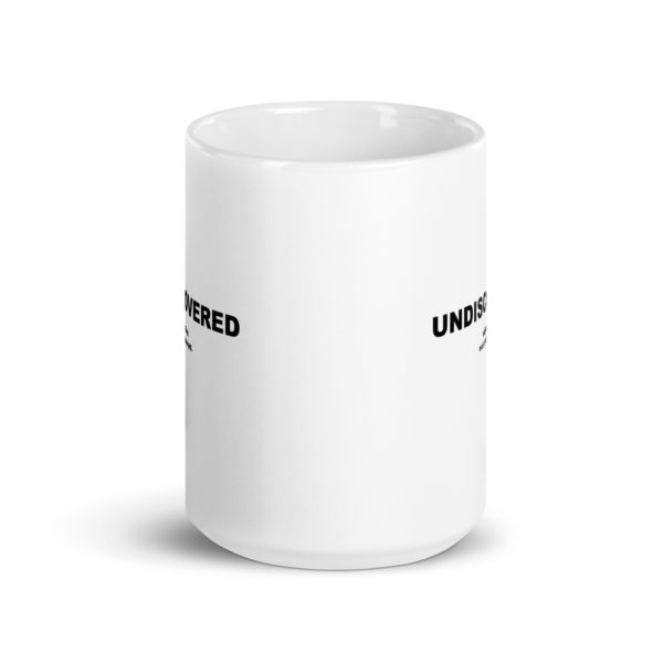 UNDISCOVERED White glossy mug - Image 6