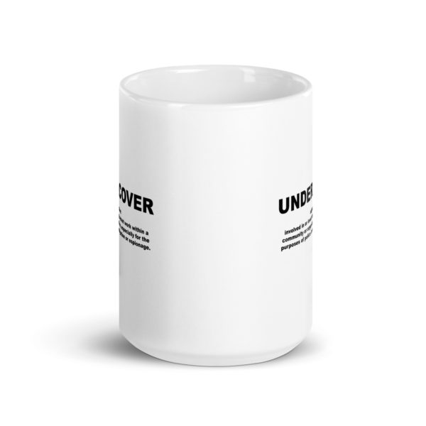 UNDERCOVER White glossy mug - Image 6