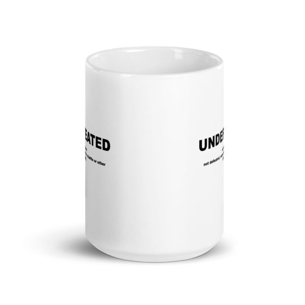 UNDEFEATED White glossy mug - Image 6