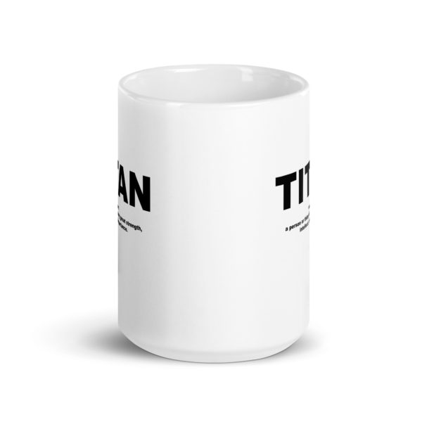 TITAN White glossy mug - Image 6