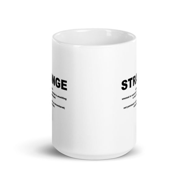 STRANGE White glossy mug - Image 6