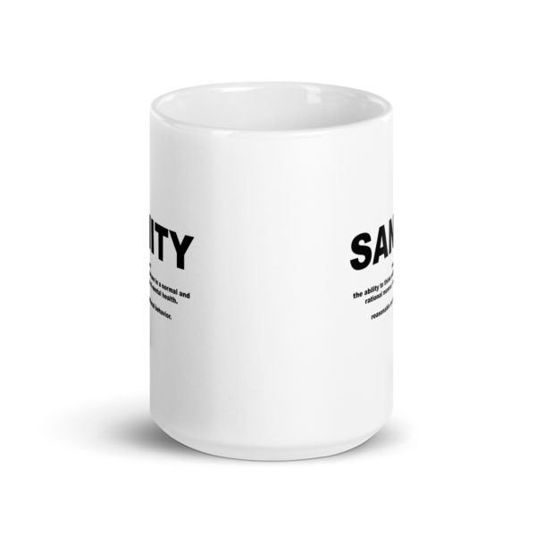 SANITY White glossy mug - Image 6