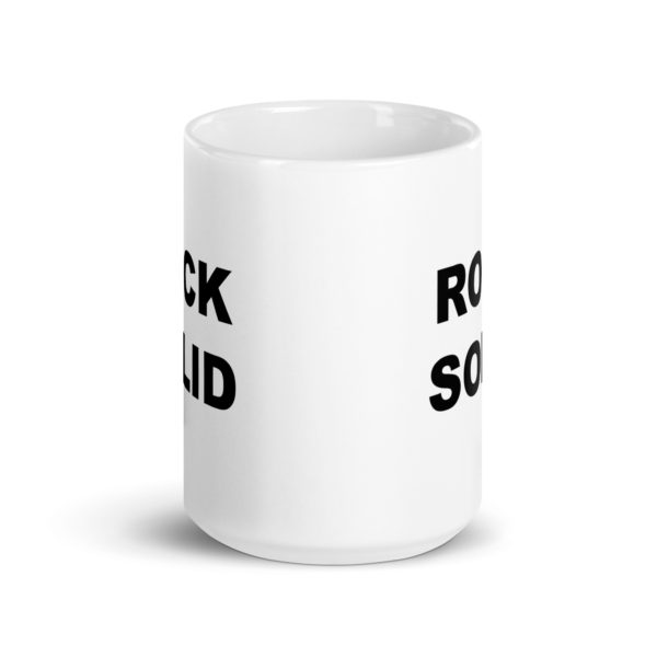 ROCK SOLID White glossy mug - Image 6