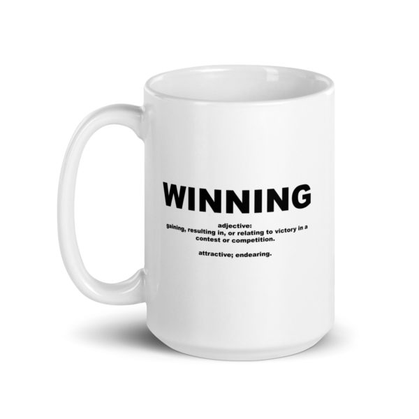 WINNING White glossy mug - Image 5