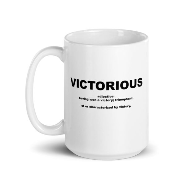 VICTORIOUS White glossy mug - Image 5