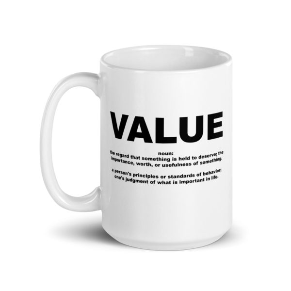 VALUE White glossy mug - Image 5