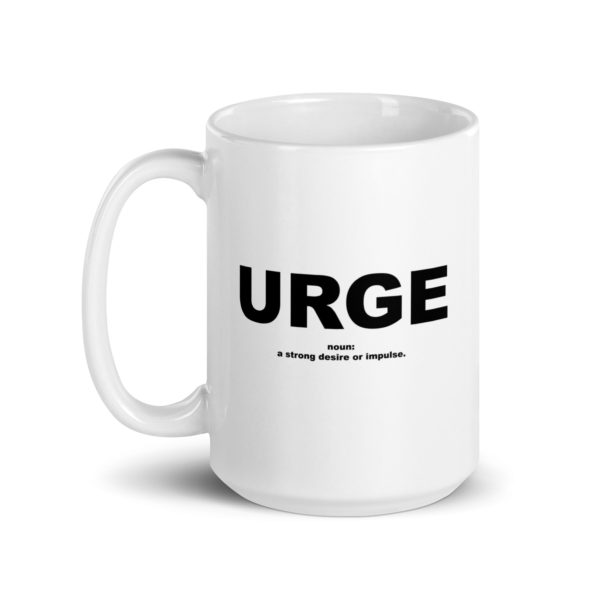 URGE White glossy mug - Image 5