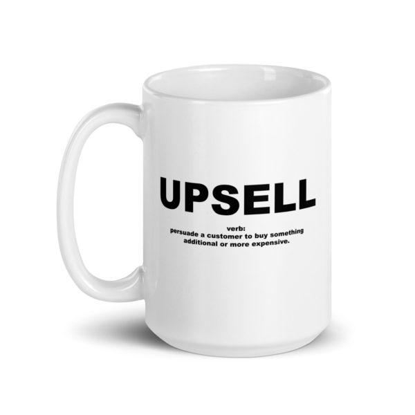 UPSELL White glossy mug - Image 5