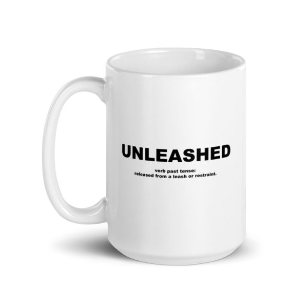 UNLEASHED White glossy mug - Image 5