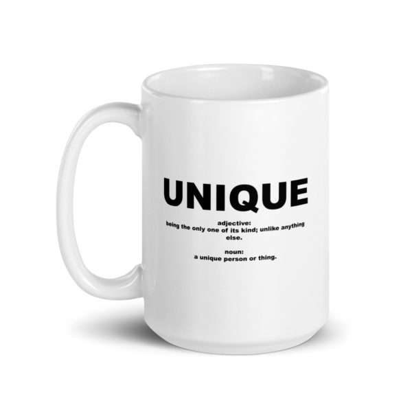 UNIQUE White glossy mug - Image 5