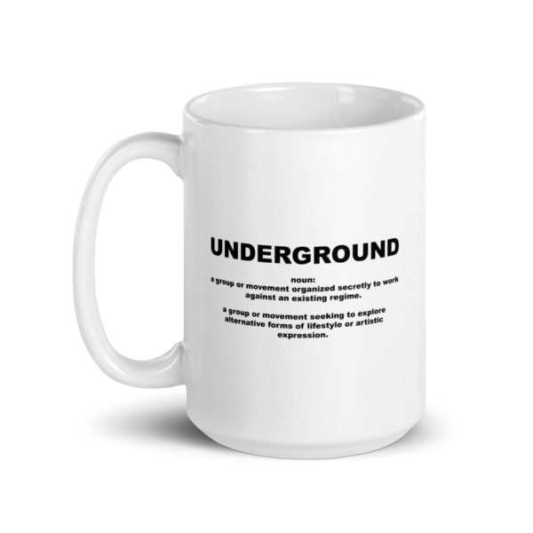 UNDERGROUND White glossy mug - Image 5