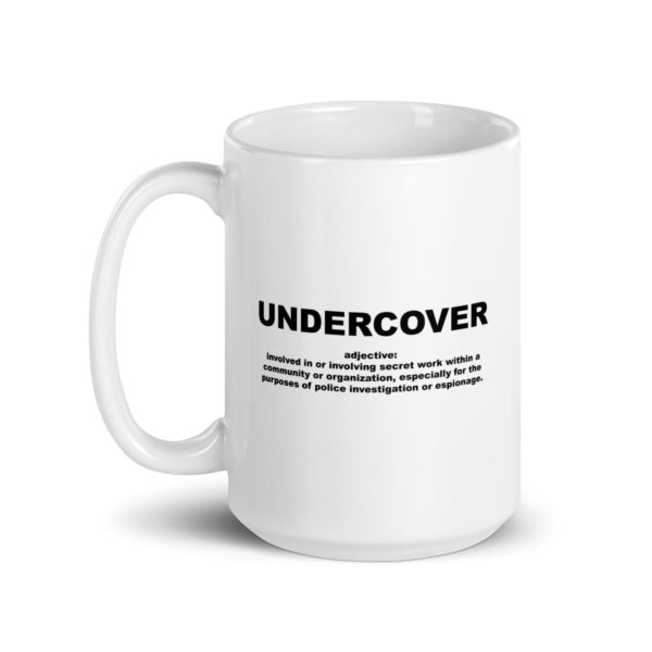 UNDERCOVER White glossy mug - Image 5